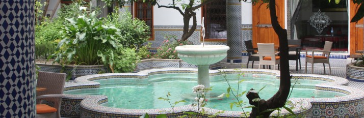 garden fountain
