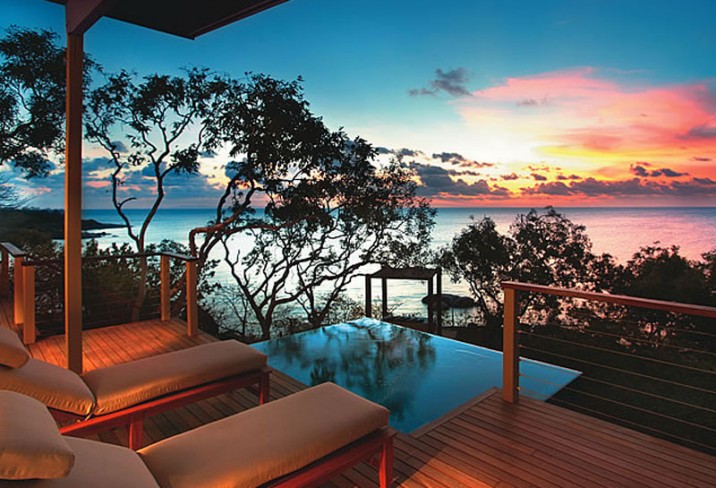 Mr & Mrs Smith - Pavilion deck in the evening