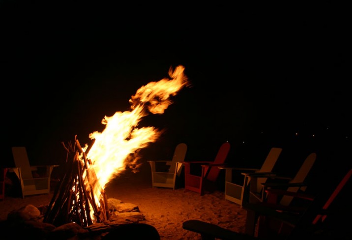 Mr & Mrs Smith - Communal bonfire