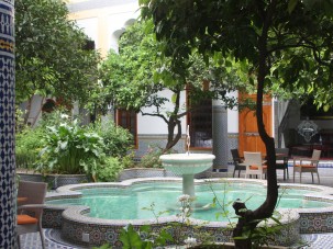 garden fountain